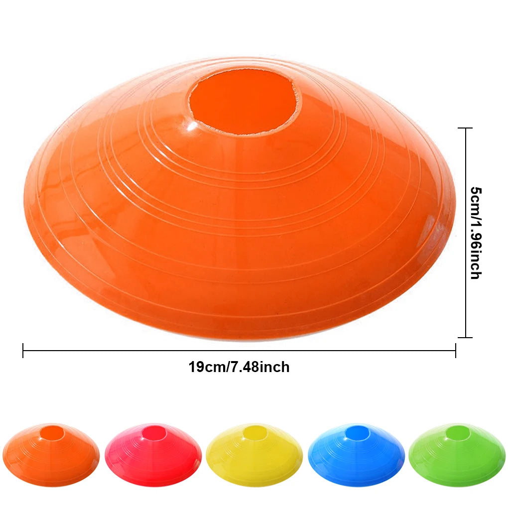 25pcs Cone Set Football Training Equipment for Kid Pro Disc Cones Agility Exercise Obstacles Avoiding Sport Training Accessories